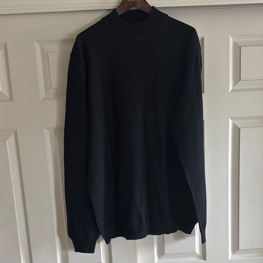 Nordstrom Men's Black Turtleneck Sweater